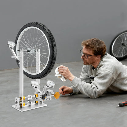 Aluminum Bike Wheel Truing Stand with Precision Gauges