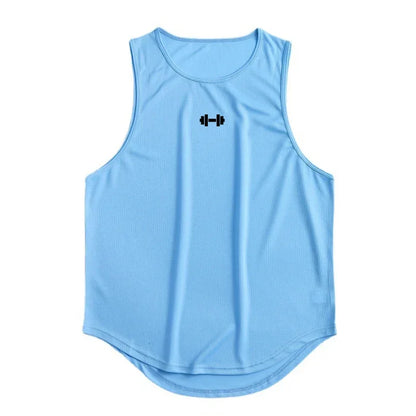 Men's Summer Running Vest & Gym Tank Top Quick-Dry