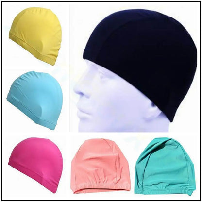 Pure Color Kids  Swim Caps