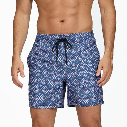 Men's Summer Print Beach Shorts: Swim, Surf & Workout Trunks