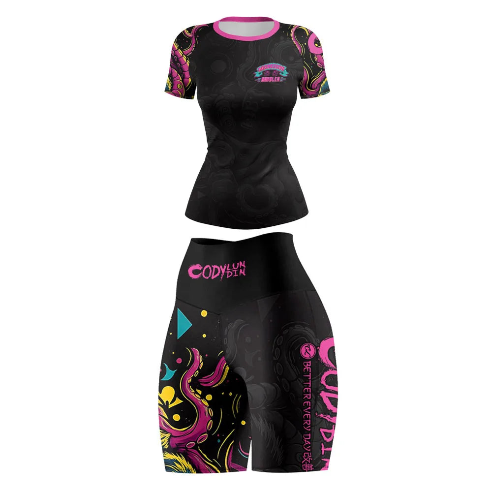 Women's Yoga & Running Sport Suit 2-Piece Fitness Set
