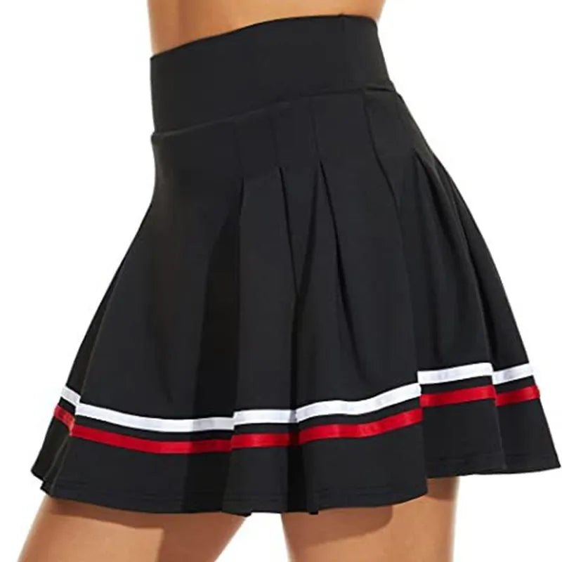 Women's High Waisted Running Skirt with Built in Shorts