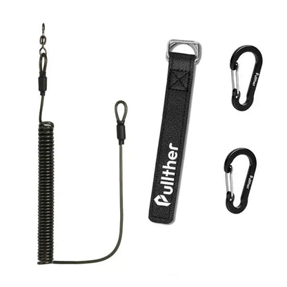 2 Meter Elastic Fishing Rod Strap with Metal Buckle
