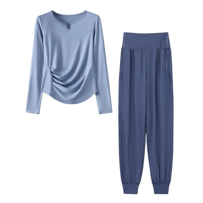 Women’s 2-Piece Autumn Yoga & Quick-Dry Running Sportswear Set