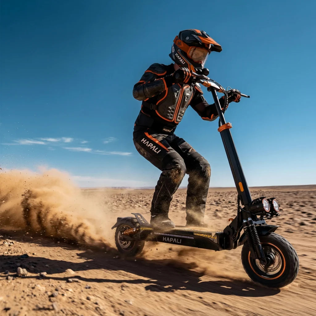 Off-Road Adult Electric Scooter: Dual Suspension & Long Range