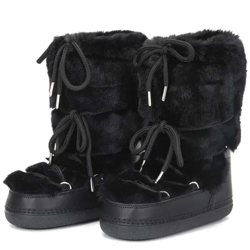 Stay Warm in Style  Winter Fur Boots