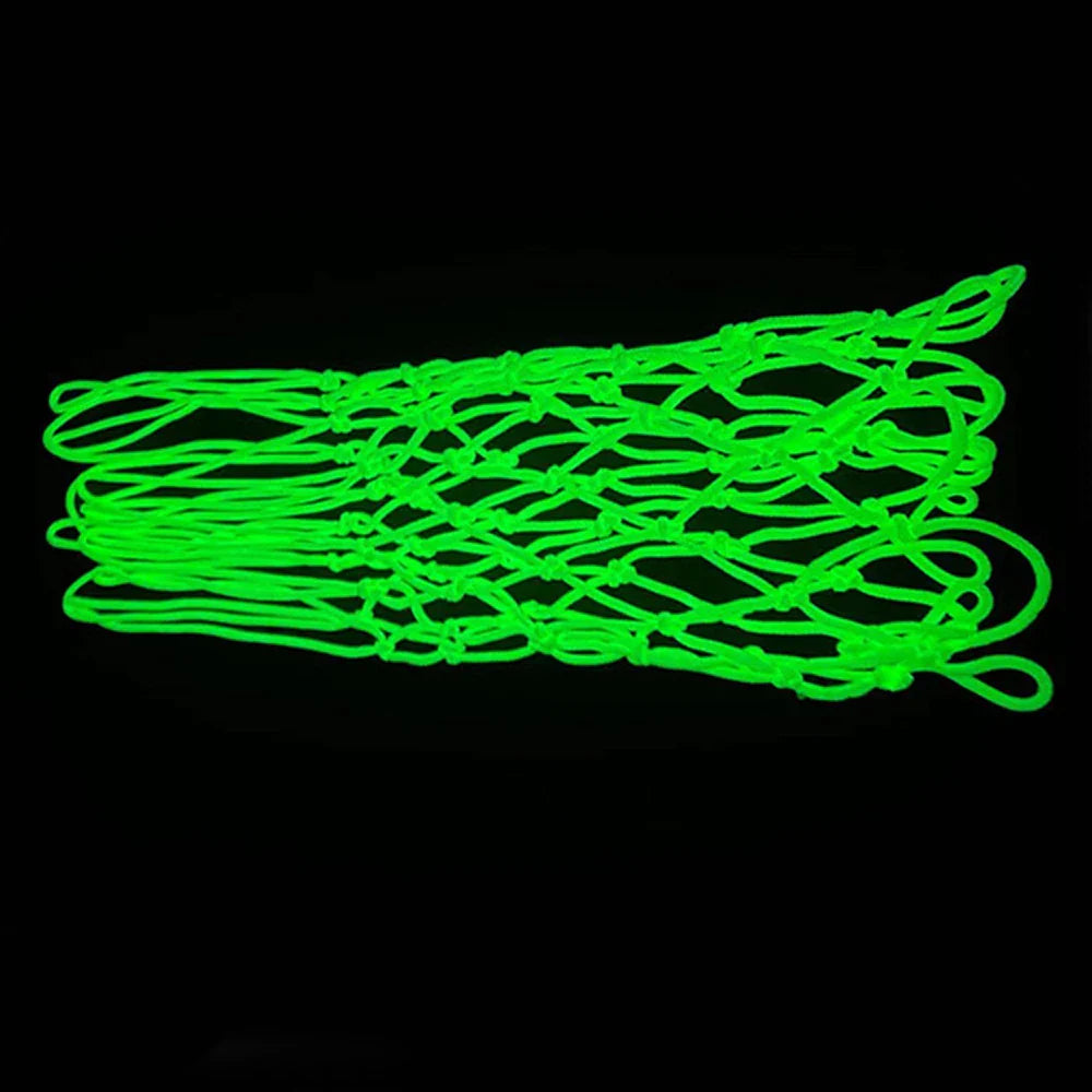 Glowing Basketball Net Solar-Powered, 12 Loops Standard Size