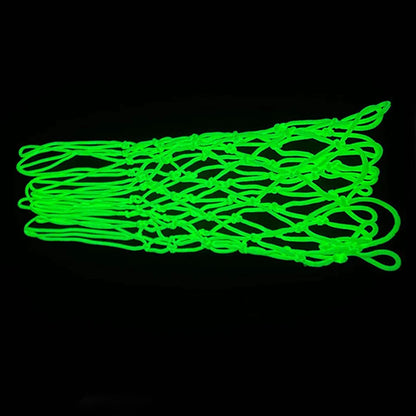 Glowing Basketball Net Solar-Powered, 12 Loops Standard Size