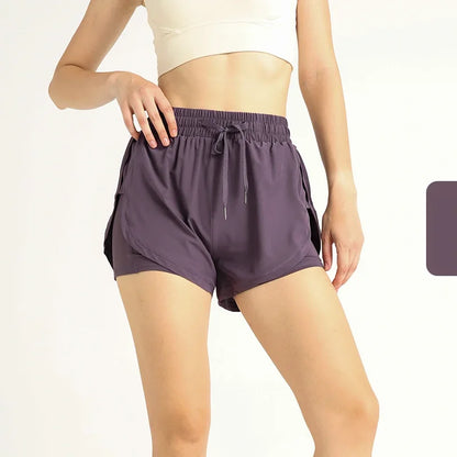 Lightweight High Waisted Yoga Shorts for Women