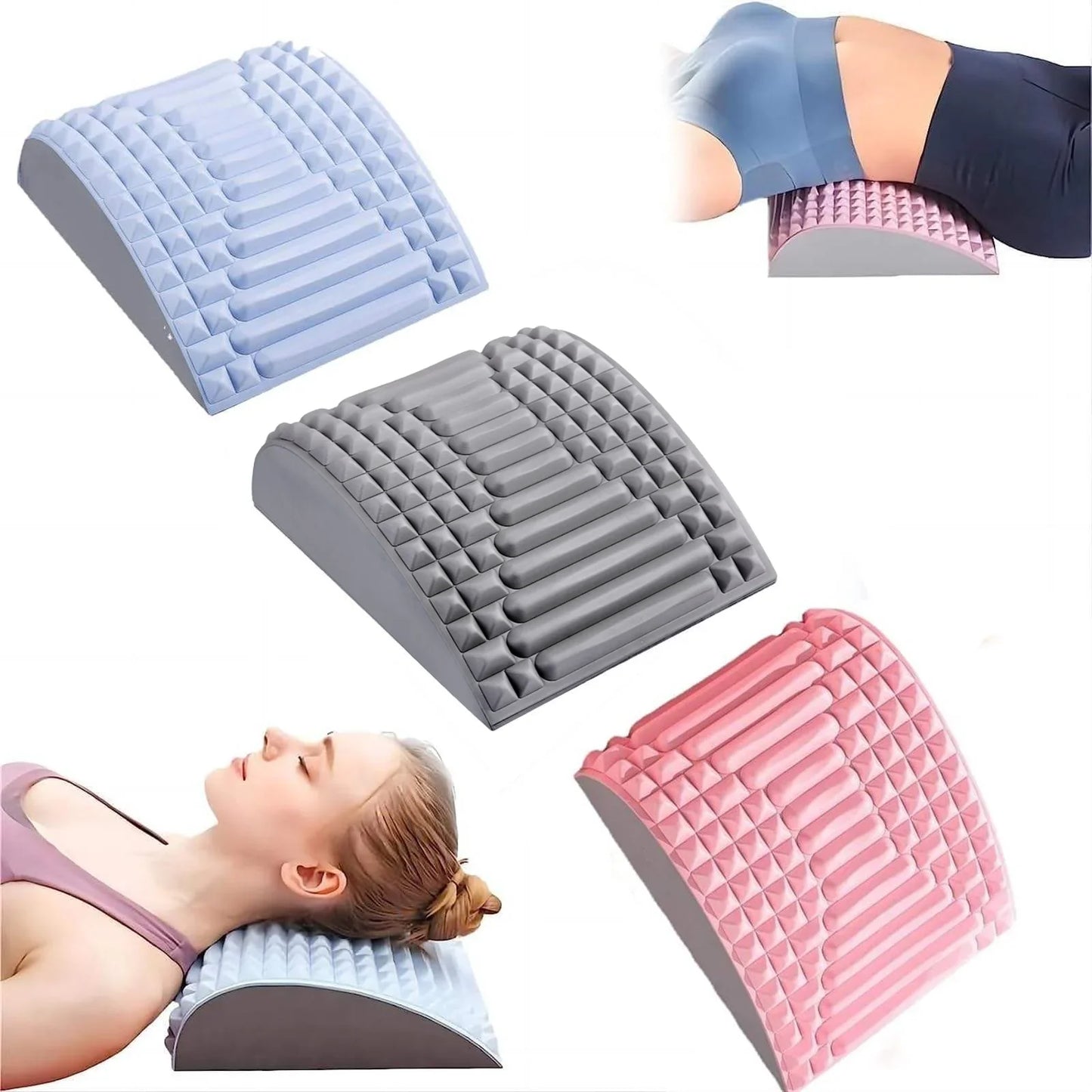 Relax and Rejuvenate  Massaging Back Stretcher Pillow