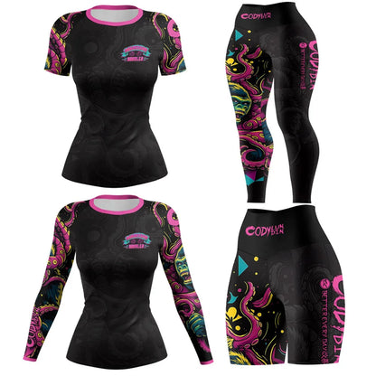 Women's Yoga & Running Sport Suit 2-Piece Fitness Set