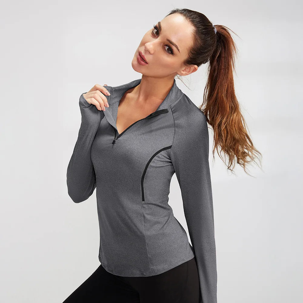 Breathable Long Sleeve Yoga Shirts for Women