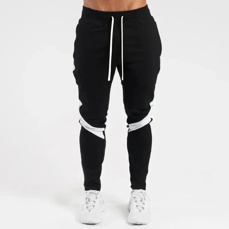Men's Micro Elastic Joggers with Spliced Cuffs