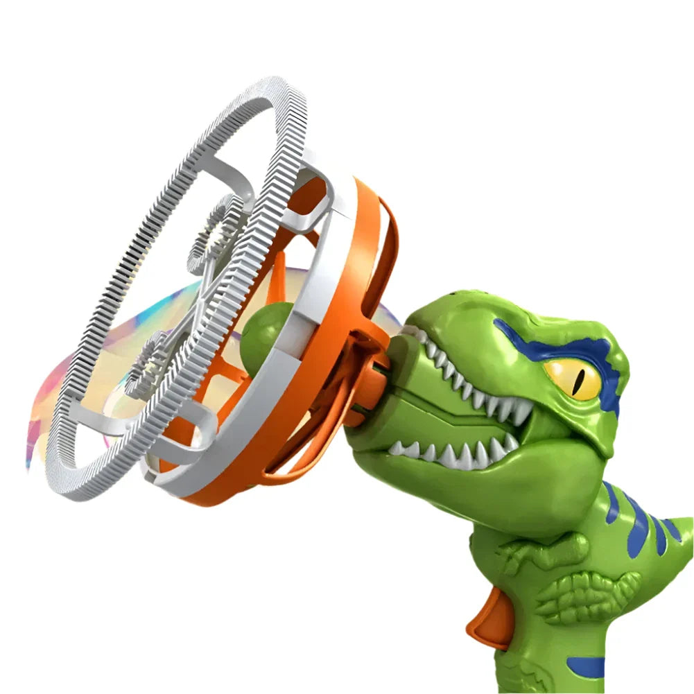 2-in-1 Electric Bubble Gun Toy  Dinosaur Bubble Machine for Kids
