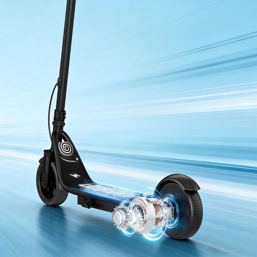 Kids Electric Scooter with Solid Tires & 10-Mile Range