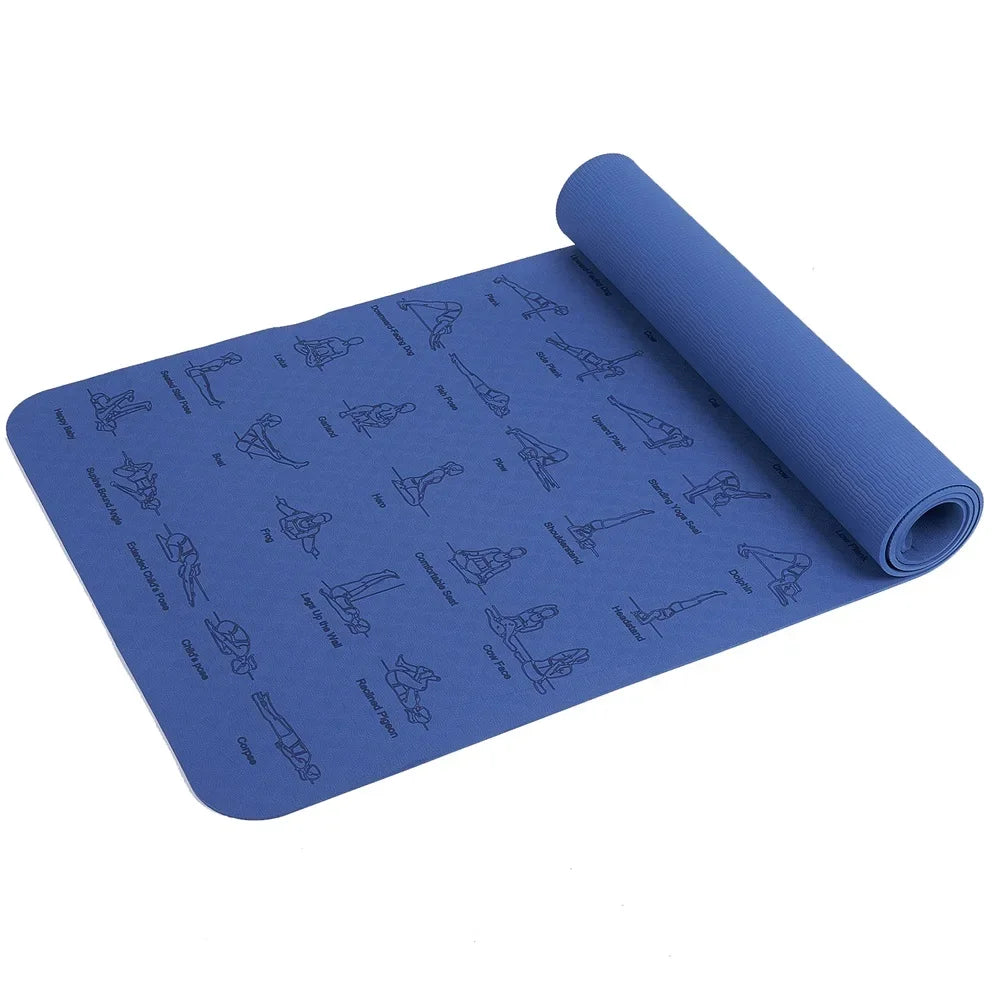 Durable Non Slip Sports Mat Ideal for Yoga Pilates Gymnastics