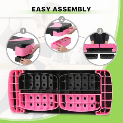 Adjustable Non-Slip Aerobics Stepper Platform