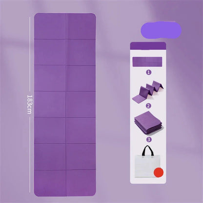 4mm Foldable Yoga Mat Ideal for Yoga Pilates and Floor Workouts