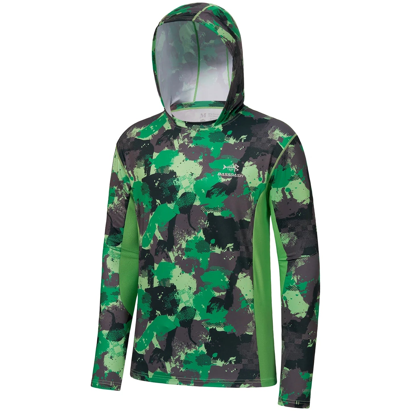 Camo Hoodie Shirt with Face Mask
