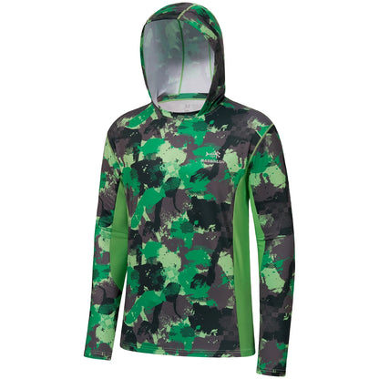 Camo Hoodie Shirt with Face Mask