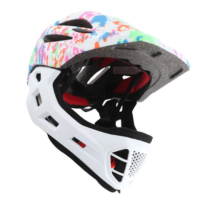Kids Full-Face Bike Helmet: Adjustable & Lightweight