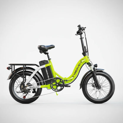Cybervelo 1000W Foldable Fat Tire E-Bike 48V 20.8Ah Mars700