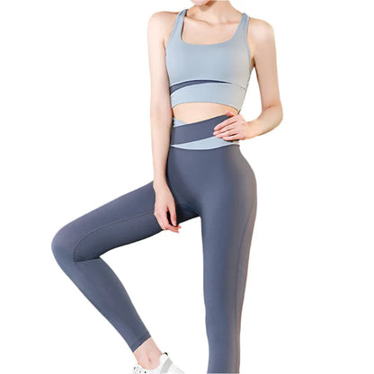 Patchwork Yoga Set for Women