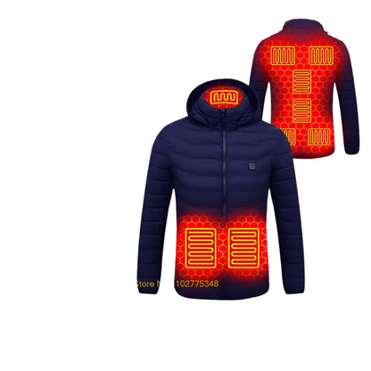 Heated Jacket for Men & Women  USB Electric Winter Coat