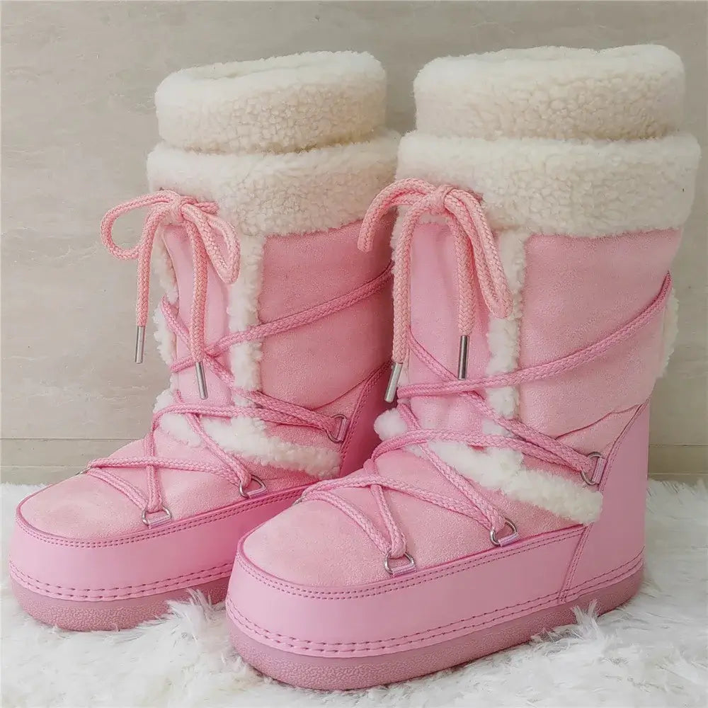 Stay Warm in Style  Winter Fur Boots