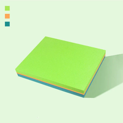 Contrast Color Yoga & Pilates Mat Soft TPE Non Slip 40x33x6cm
