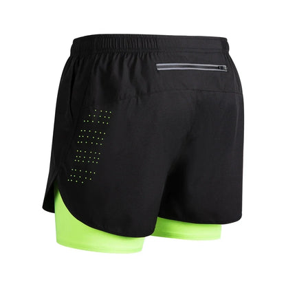 Reflective Men's 2-in-1 Running & Training Shorts