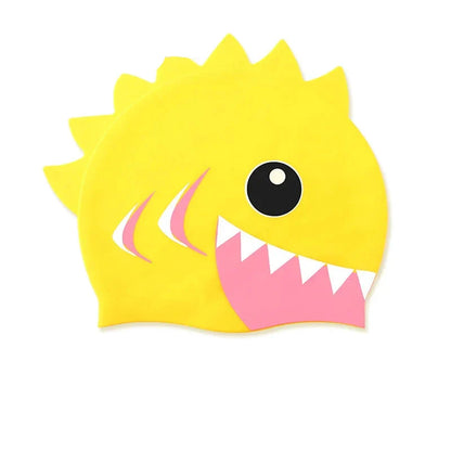 Personalized Children's Shark Silicone Swim Caps