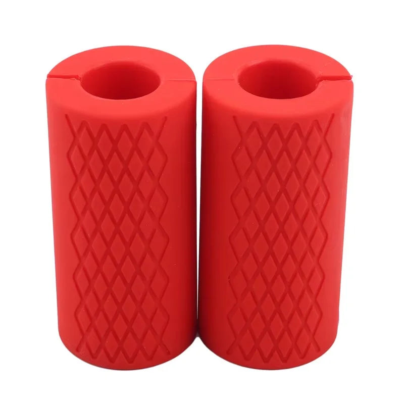 Thick Bar Grips for Dumbbells & Barbells Non-Slip Silicon