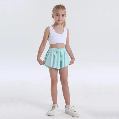 Cute & Comfortable Girls' Athletic Shorts with Skirt