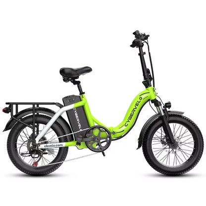 Cybervelo 1000W Foldable Fat Tire E-Bike 48V 20.8Ah Mars700