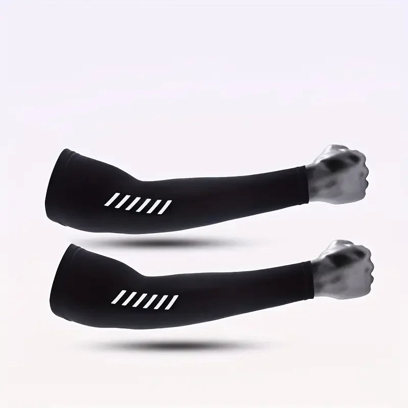 UV Protection Ice Silk Cooling Arm Sleeves for Cycling & Sports