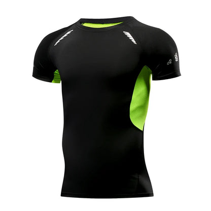 Men's Short Sleeve Compression Gym & Running Shirt