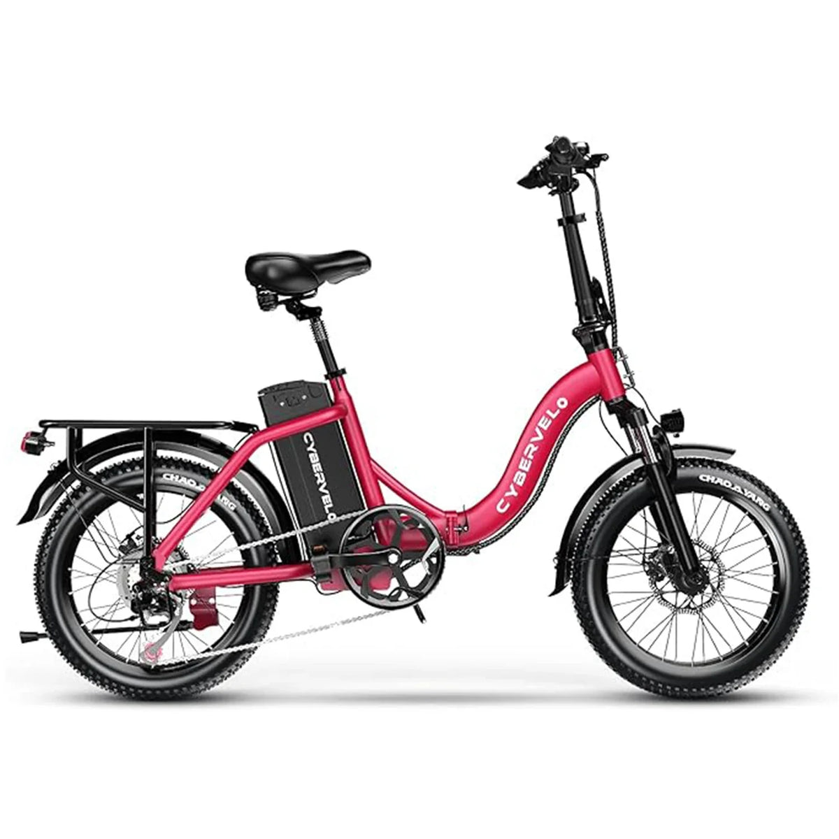Cybervelo 1000W Foldable Fat Tire E-Bike 48V 20.8Ah Mars700