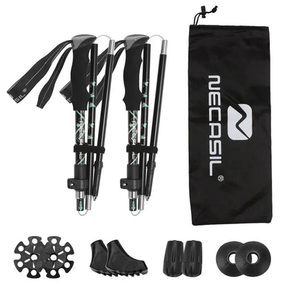Ultralight Folding Hiking Sticks & Trekking Poles (2-Pack)
