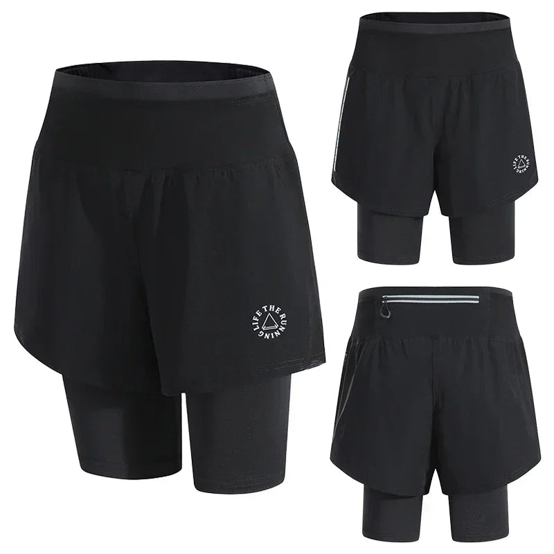 High-Waist Women's Workout & Yoga Shorts