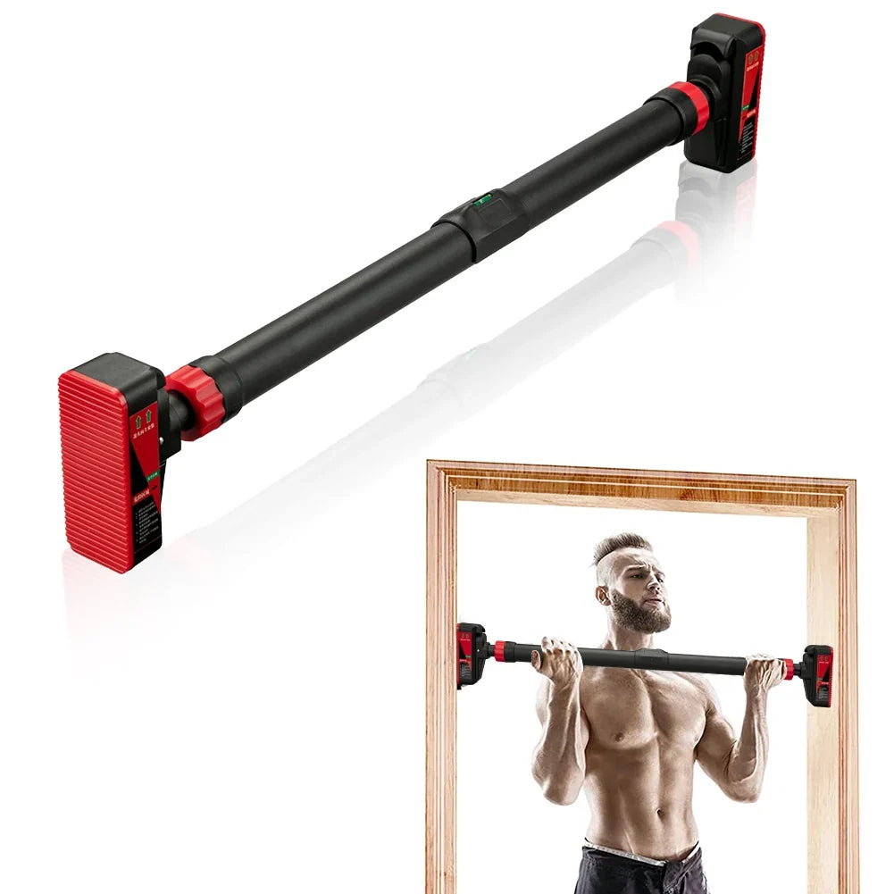 Adjustable Doorway Pull-Up Bar with Level Gauge