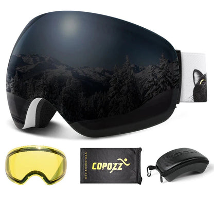 Enhanced Night Vision Frameless Ski Goggles