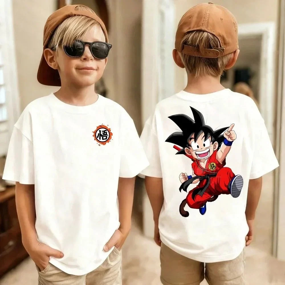 Dragon Ball Goku Anime Summer Soft Cotton T-Shirt for Boys