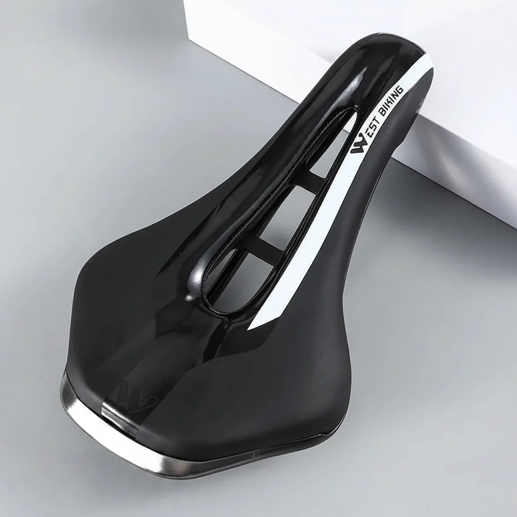 Hollow Road Bike Seat: Wear-Resistant Leather Saddle