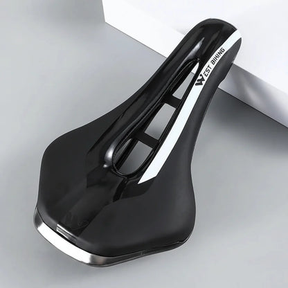 Hollow Road Bike Seat: Wear-Resistant Leather Saddle