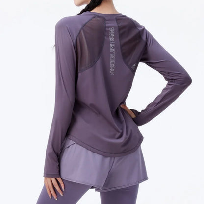 Women’s Loose Fit Long Sleeve Yoga T-Shirt
