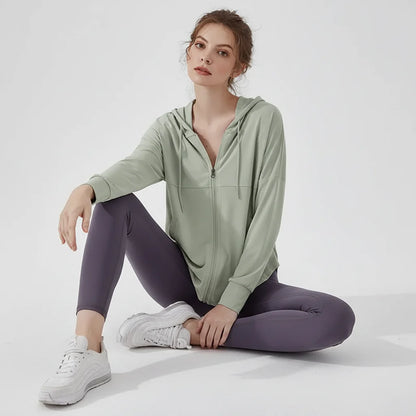 Women’s Quick-Dry Sun Protection Fitness Jacket