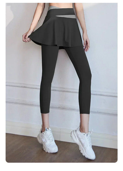 Aiithuug Tennis Skorts Versatile Workout Leggings