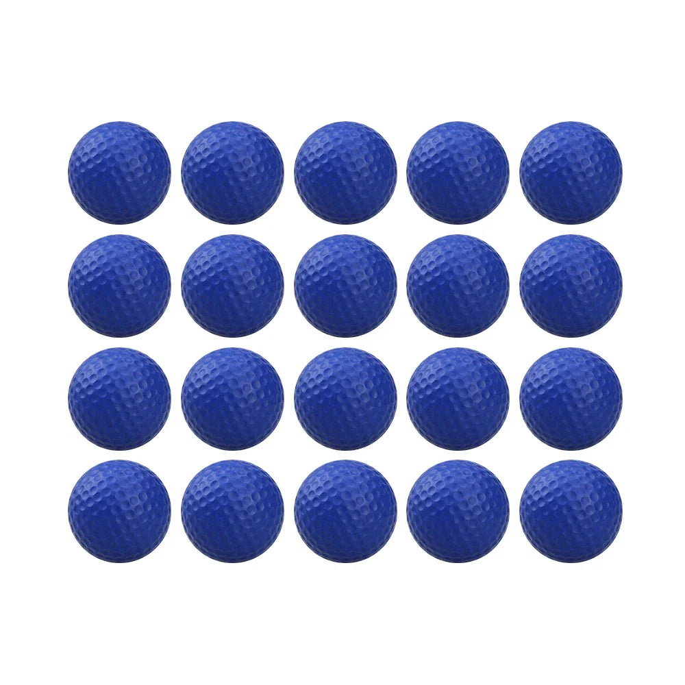 20 Pcs Color Sponge Indoor Practice PU Foam Golf Balls