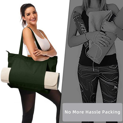Yoga Bag Canvas Tote Sports & Pilates Mat Carrier for Travel & Gym